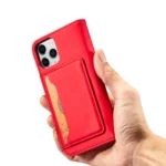 Magnet Card Pouch Card Wallet Card Holder Red Kryt iPhone 12 Pro
