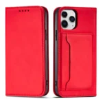 Magnet Card Pouch Card Wallet Card Holder Red Kryt iPhone 12 Pro