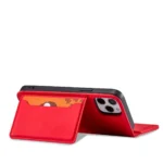 Magnet Card Pouch Card Wallet Card Holder Red Kryt iPhone 12 Pro