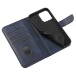 Magnet Case Elegant Bookcase Type Case With Kickstand For Blue Kryt iPhone 13 Pro