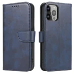 Magnet Case Elegant Bookcase Type Case With Kickstand For Blue Kryt iPhone 13 Pro