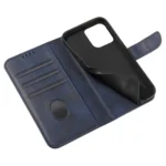 Magnet Case Elegant Bookcase Type Case With Kickstand For Blue Kryt iPhone 13 Pro Max
