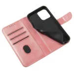 Magnet Case Elegant Bookcase Type Case With Kickstand For Pink Kryt iPhone 13 Pro Max