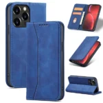 Magnet Fancy Case Case For Cover With Flip Wallet Stand Blue Kryt iPhone 14 Pro Max
