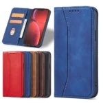 Magnet Fancy Case Case For Cover With Flip Wallet Stand Blue Kryt iPhone 14 Pro Max
