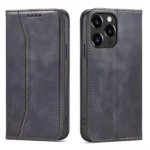 Magnet Fancy Case Case For Flip Cover Wallet Stand Black Kryt iPhone 14