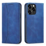 Magnet Fancy Case Case For Flip Cover Wallet Stand Blue Kryt iPhone 14 Pro