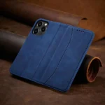 Magnet Fancy Case Case For Flip Cover Wallet Stand Blue Kryt iPhone 14 Pro
