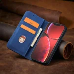 Magnet Fancy Case Case For Flip Cover Wallet Stand Blue Kryt iPhone 14 Pro