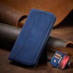 Magnet Fancy Case Case For Flip Cover Wallet Stand Blue Kryt iPhone 14 Pro