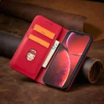 Magnet Fancy Case Case For Flip Cover Wallet Stand Red Kryt iPhone 14 Pro Max