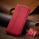 Magnet Fancy Case Case For Flip Cover Wallet Stand Red Kryt iPhone 14 Pro Max