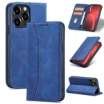 Magnet Fancy Case Case For Pouch Card Wallet Card Holder Blue Kryt iPhone 13 Pro Max