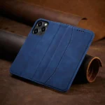 Magnet Fancy Case Case For Pouch Card Wallet Card Holder Blue Kryt iPhone 13 Pro Max