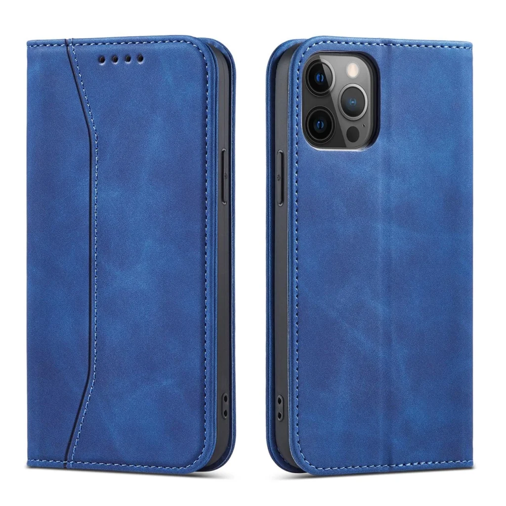 Magnet Fancy Case Case For Pouch Card Wallet Card Stand Blue Kryt iPhone 12 Pro Max