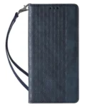 Magnet Strap Case Case For Flip Wallet Mini Lanyard Stand Blue Kryt iPhone 14 Pro Max