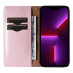Magnet Strap Case Case For Flip Wallet Mini Lanyard Stand Pink Kryt iPhone 14 Pro