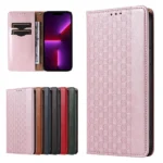 Magnet Strap Case Case For Flip Wallet Mini Lanyard Stand Pink Kryt iPhone 14 Pro