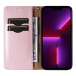Magnet Strap Case Case For Flip Wallet Mini Lanyard Stand Pink Kryt iPhone 14 Pro Max