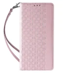 Magnet Strap Case Case For Plus Flip Wallet Mini Lanyard Stand Pink Kryt iPhone 14 Plus