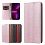Magnet Strap Case Case For Plus Flip Wallet Mini Lanyard Stand Pink Kryt iPhone 14 Plus