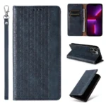 Magnet Strap Case Case For Pouch Wallet + Mini Lanyard Pendant Blue Kryt iPhone 13 Pro
