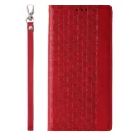 Magnet Strap Case Case With Flip Wallet Mini Lanyard Stand Red Kryt iPhone 14 Pro