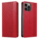 Magnet Strap Case Case With Flip Wallet Mini Lanyard Stand Red Kryt iPhone 14 Pro
