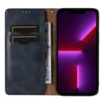 Magnet Strap Case Flip Wallet Mini Lanyard Stand Blue Kryt iPhone 14 Pro