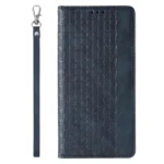 Magnet Strap Case Flip Wallet Mini Lanyard Stand Blue Kryt iPhone 14 Pro
