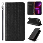 Magnet Strap Case For Pouch Wallet + Mini Lanyard Pendant Black Kryt iPhone 12 Pro Max