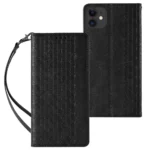 Magnet Strap Pouch Wallet + Mini Lanyard Pendant Black Kryt iPhone 12