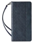 Magnet Strap Pouch Wallet + Mini Lanyard Pendant Blue Kryt iPhone 12 Pro