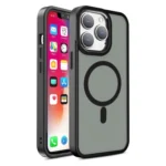 Magnetic Color Matte Case For - Black Kryt iPhone 15 Pro Max