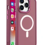 Magnetic Color Matte Case For - Burgundy Kryt iPhone 15