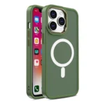 Magnetic Color Matte Case For - Green Kryt iPhone 15