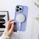 Magnetic Color Matte Case For - Navy Blue Kryt iPhone 15 Pro