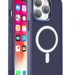 Magnetic Color Matte Case For - Navy Blue Kryt iPhone 15 Pro Max