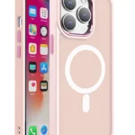 Magnetic Color Matte Case For - Pink Kryt iPhone 15 Pro