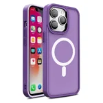 Magnetic Color Matte Case For - Purple Kryt iPhone 15 Pro Max