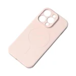 MagSafe Compatible Silicone Case For Silicone Case - Pink Kryt iPhone 15 Pro