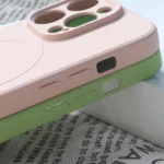 MagSafe Compatible Silicone Case For Silicone Case - Pink Kryt iPhone 15 Pro Max
