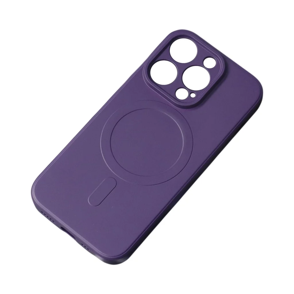 MagSafe Compatible Silicone Case For Silicone Case - Purple Kryt iPhone 15