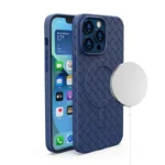 MagSafe Woven Case For - Navy Blue Kryt iPhone 14 Pro