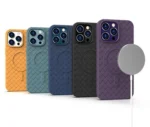 MagSafe Woven Case For - Navy Blue Kryt iPhone 15 Pro