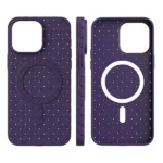 MagSafe Woven Case For - Navy Blue Kryt iPhone 15 Pro