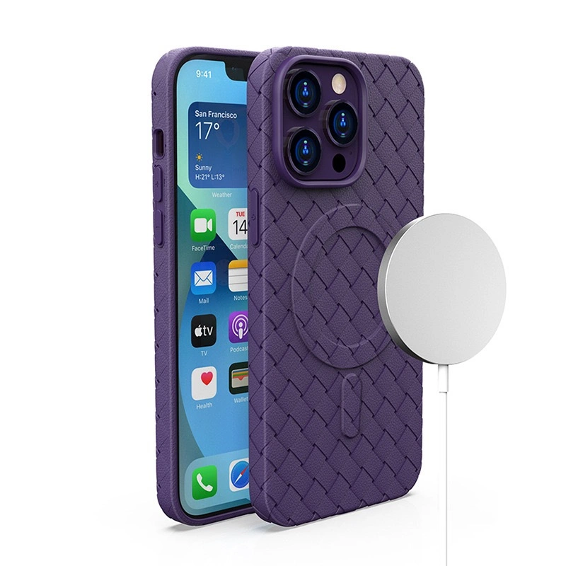 MagSafe Woven Case For - Purple Kryt iPhone 15 Pro Max