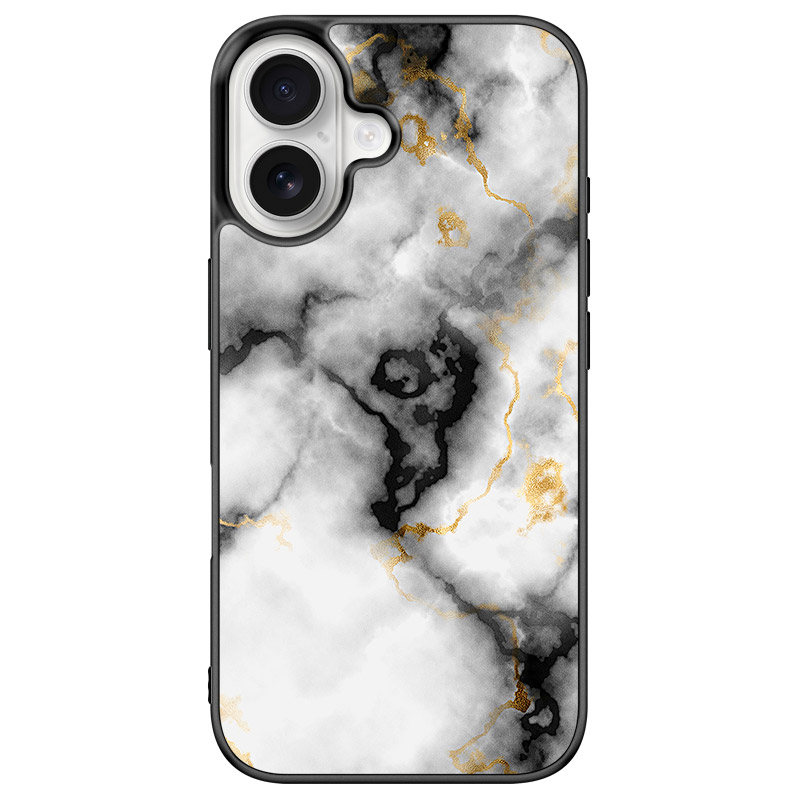 Marble Golden Kryt iPhone 16