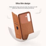 Nillkin Qin Book PRO Black Kryt Samsung Galaxy S25
