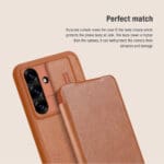 Nillkin Qin Book PRO Black Kryt Samsung Galaxy S25